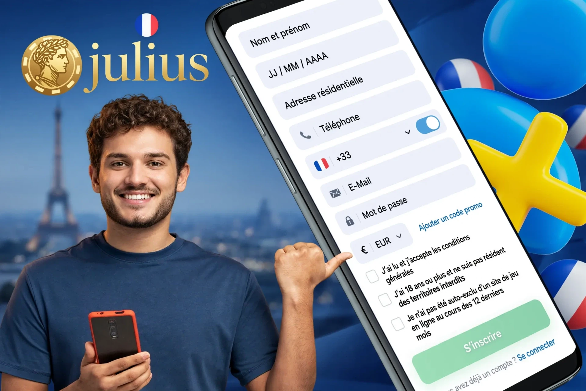 Informations sur le processus d'inscription via l'application mobile